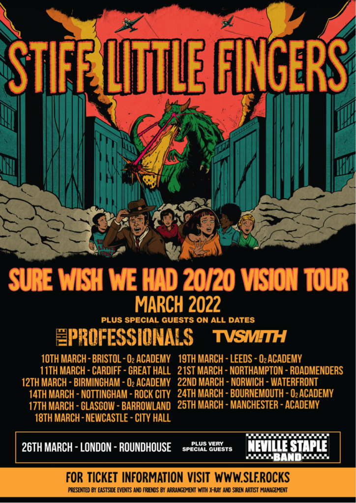 Stiff Little Fingers - tour dates 2022