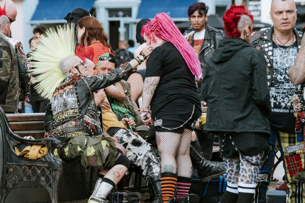 Tartan pants or trousers at the Punk Rebellion Festival in Blackpool. At  the beginning of August, Blackpool's Winter Gardens plays host to a massive  line up of punk bands for the 21st