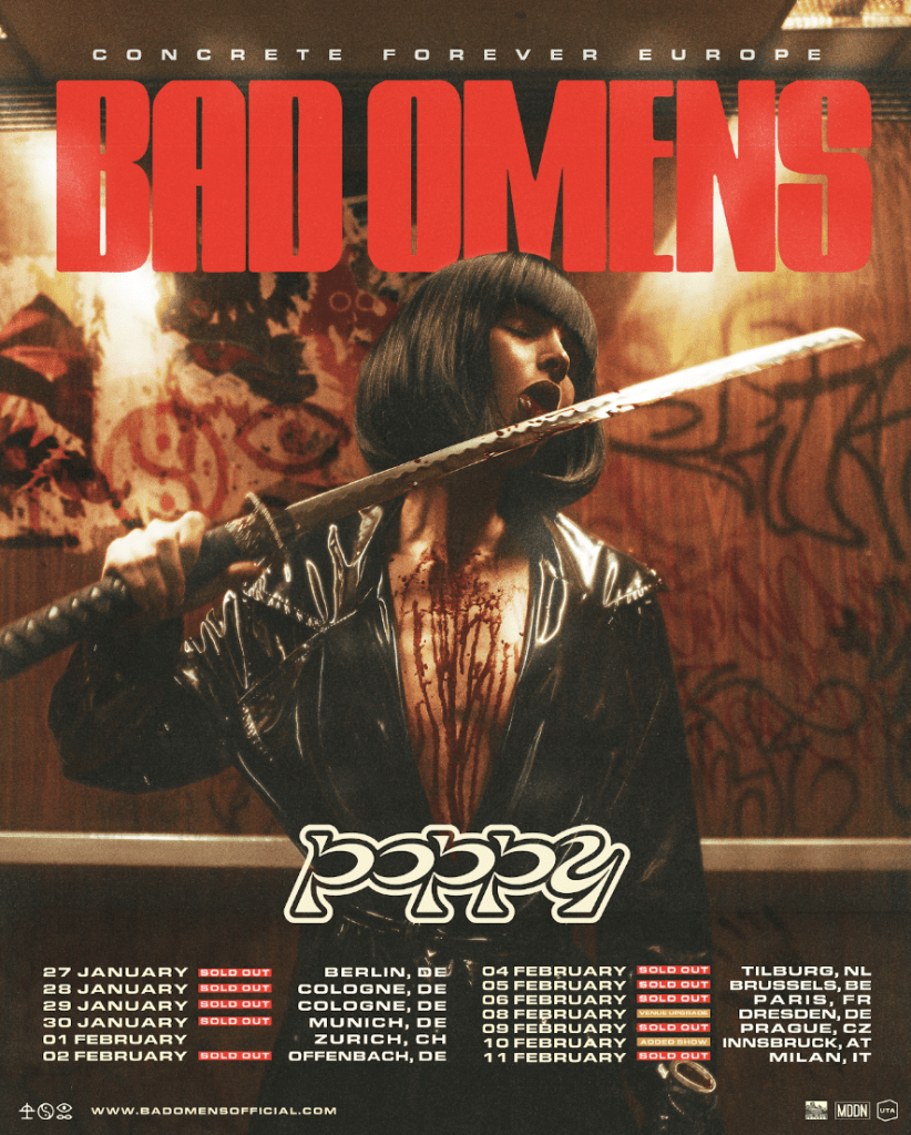Bad Omens x Poppy European tour