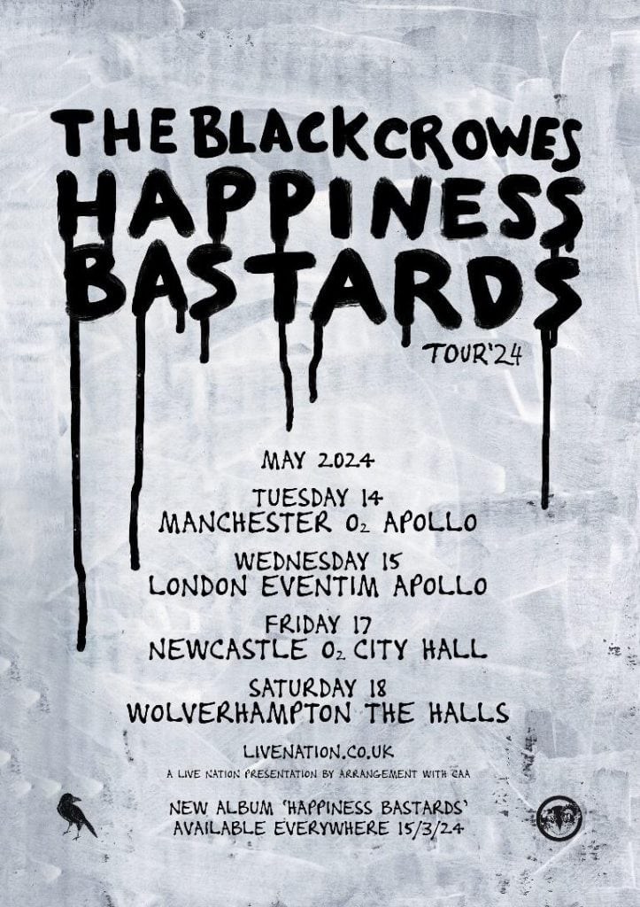 The Black Crowes - UK tour dates