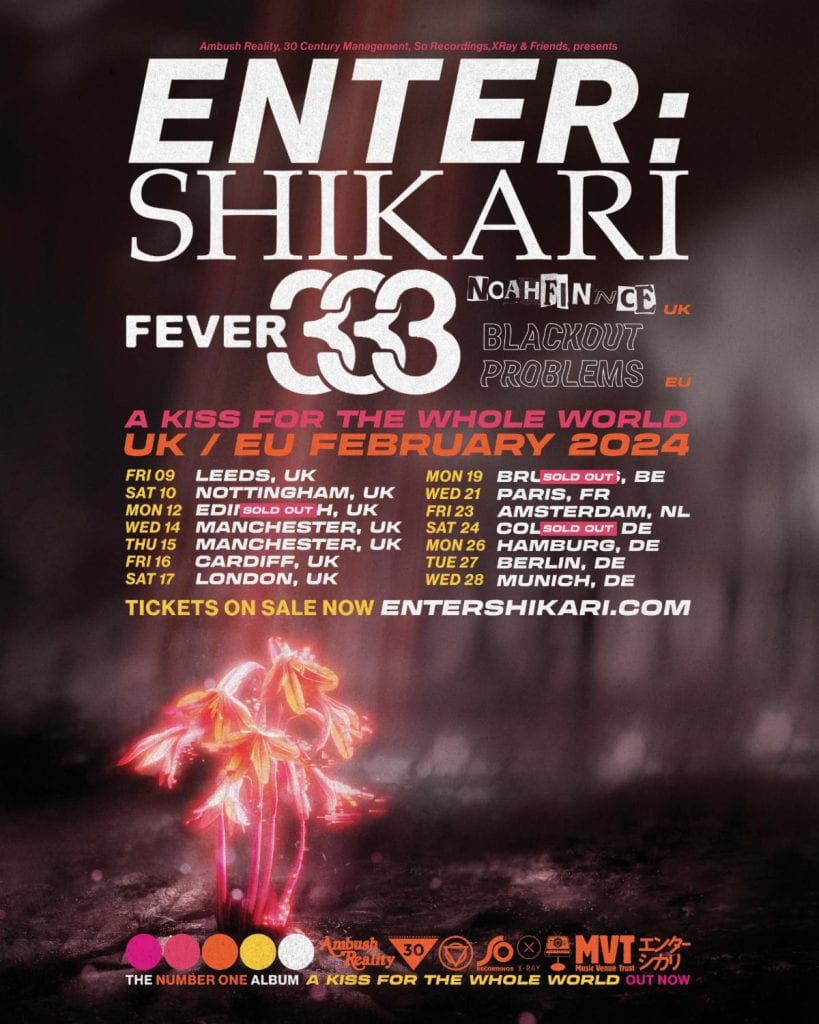 Fever 333 on tour with Enter Shikari