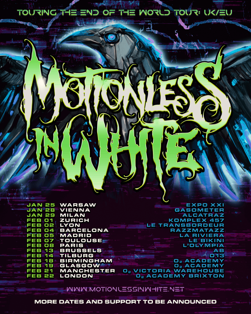 MOTIONLESS IN WHITE TOUR DATES 2025