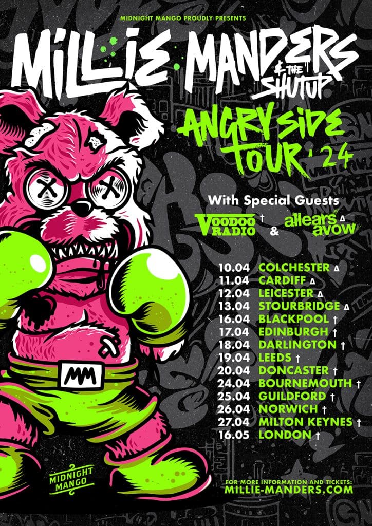 Millie Manders and The Shutup tour