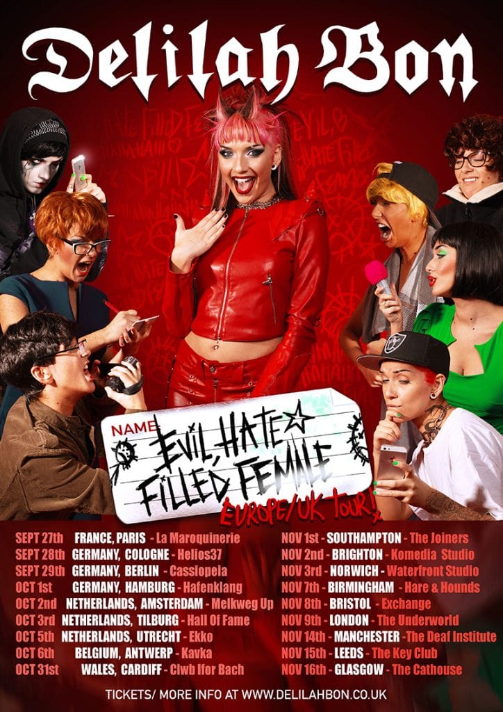 Delilah Bon Announces New Album 'Evil, Hate Filled Female' and UK Tour