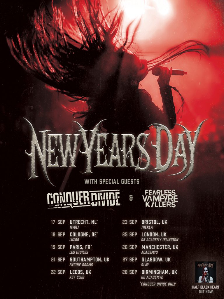 NEW YEARS DAY announce UK tour 2024, tickets available now