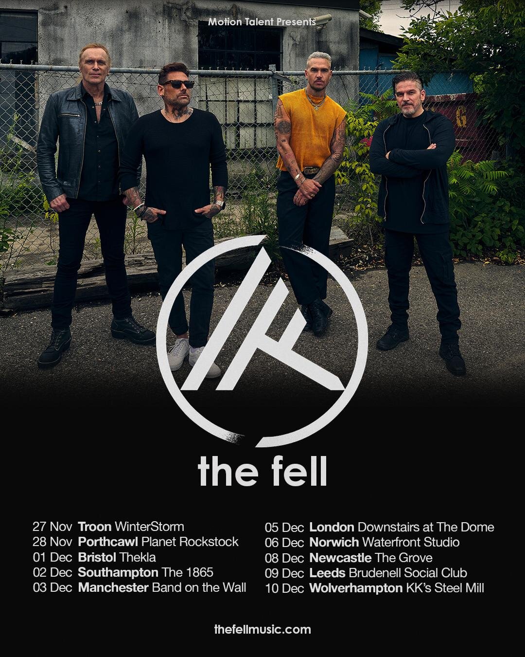 THE FELL UK tour poster